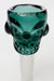 Skull shape glass large bowl-Teal - One Wholesale