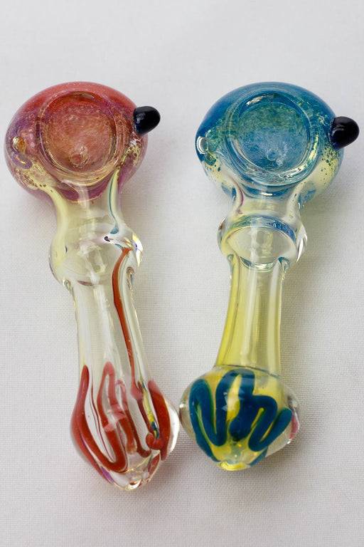 4.5" soft glass 4069 hand pipe- - One Wholesale