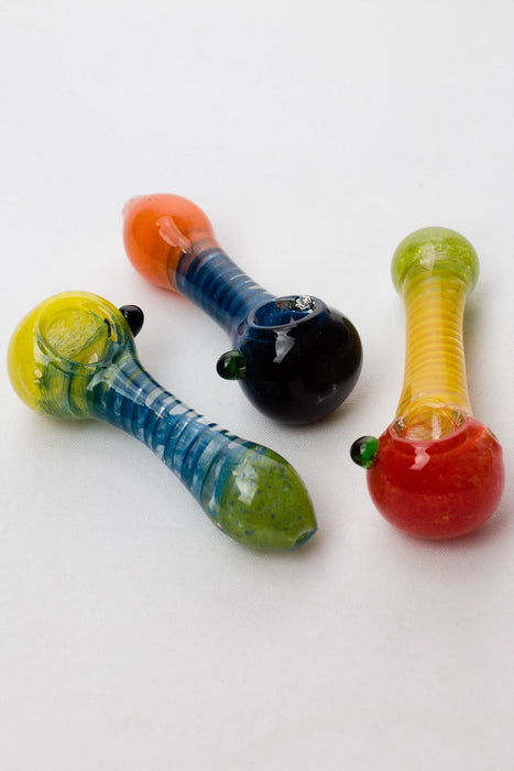 4.5" soft glass 4073 hand pipe- - One Wholesale