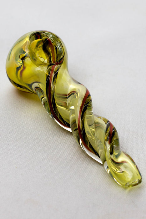 4.5" soft glass 4075 hand pipe- - One Wholesale