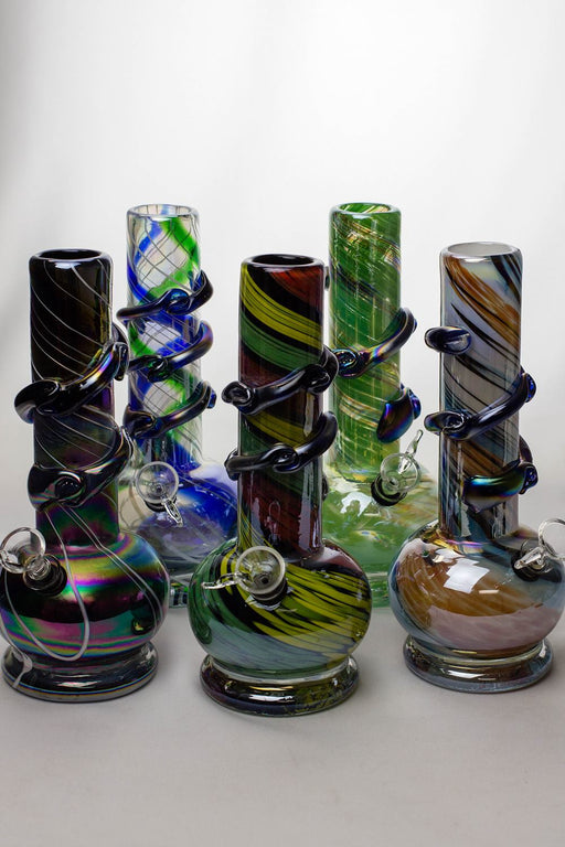 10" hollow base heavy soft glass water bong Beaker Bong ONE