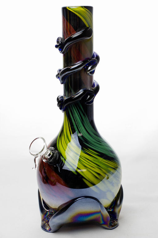 12" beautiful base heavy soft glass water bong Glass Bong ONE RYG-4090