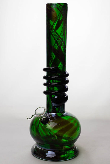 14" hollow base heavy soft glass water bong Glass Bong ONE G-4094