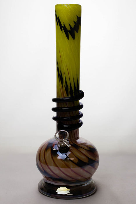 14" hollow base heavy soft glass water bong Glass Bong ONE