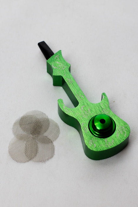 Guitar shape Metal Pipe with metal screen box- - One Wholesale