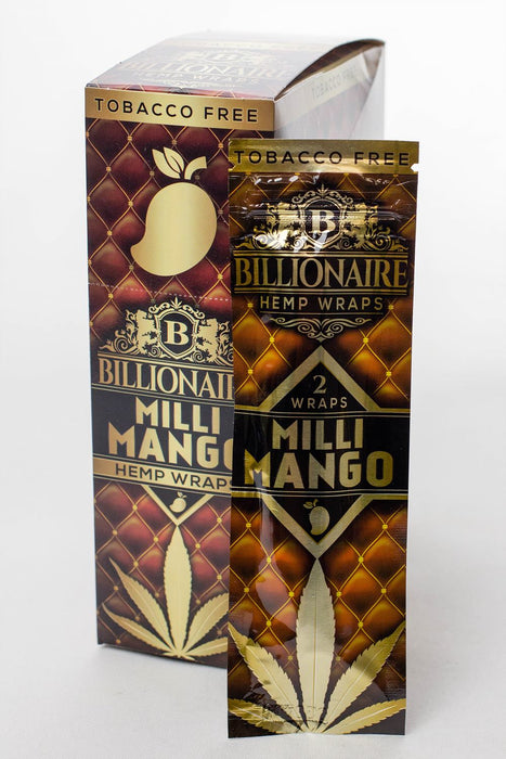 Billionaire Hemp Wraps display-Mango - One Wholesale