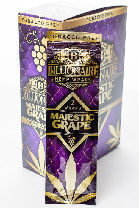 Billionaire Hemp Wraps display-Grape - One Wholesale