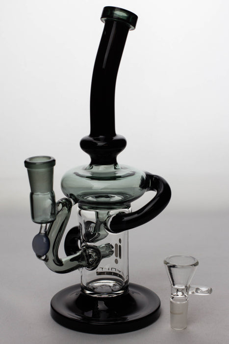 9" Infyniti swirl recycled bubbler- - One Wholesale