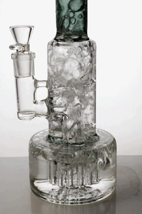 14" Infyniti 12-arm percolator glass water bong- - One Wholesale