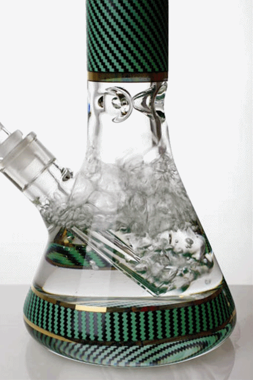 14" mosaic pattern heavy glass beaker bong Glass Bong ONE