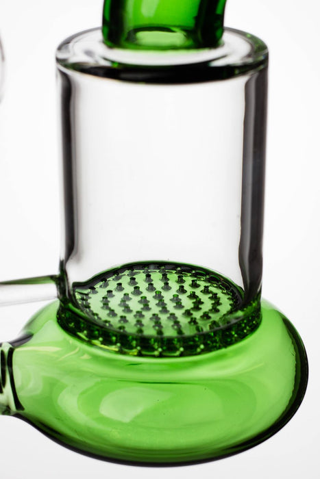 8" honeycomb flat diffused kink bubbler- - One Wholesale