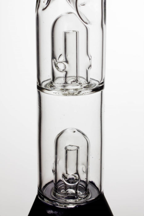 12 inches double dome percolator beaker Bong- - One Wholesale