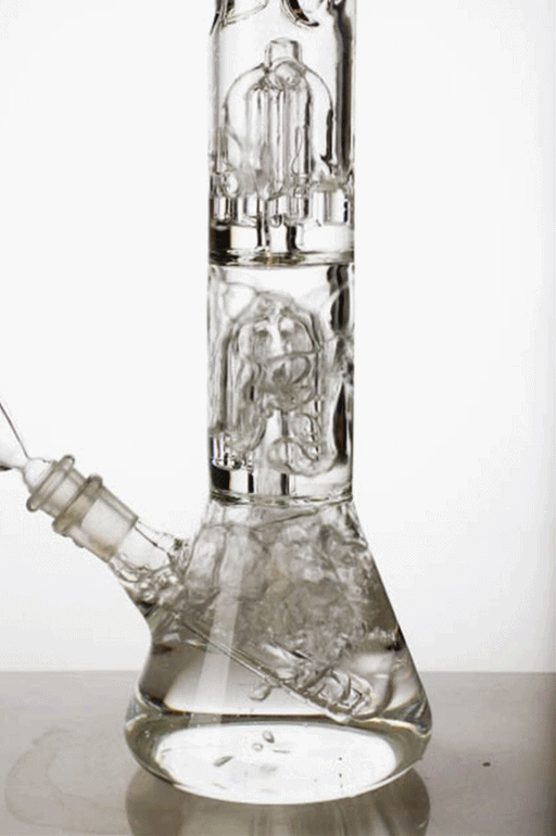 14.5" double tree arm percolator water bongs Glass Bong ONE
