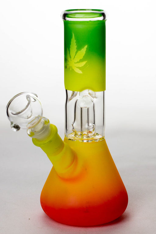 8 inches rasta dome percolator beaker water bong Glass Bong ONE