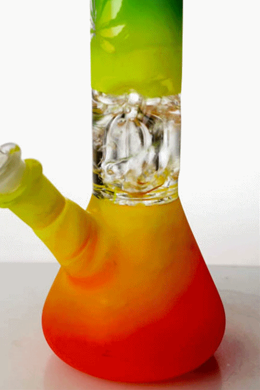 8 inches rasta dome percolator beaker water bong Glass Bong ONE