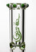 14.5 inches genie color dot curved tube beaker water bong- - One Wholesale