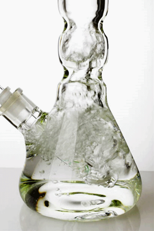 14.5 inches genie color dot curved tube beaker water bong Glass Bong ONE