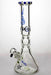 14.5 inches genie color dot curved tube beaker water bong-Blue-4201 - One Wholesale