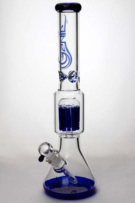 18 inches genie 12 arms beaker colored bottom water bong-Blue-4210 - One Wholesale