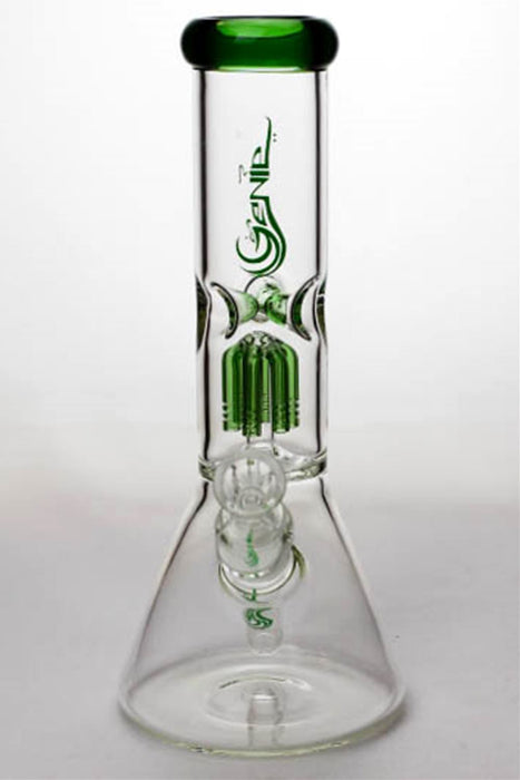 11" genie glass 6-arm beaker water bong- - One Wholesale