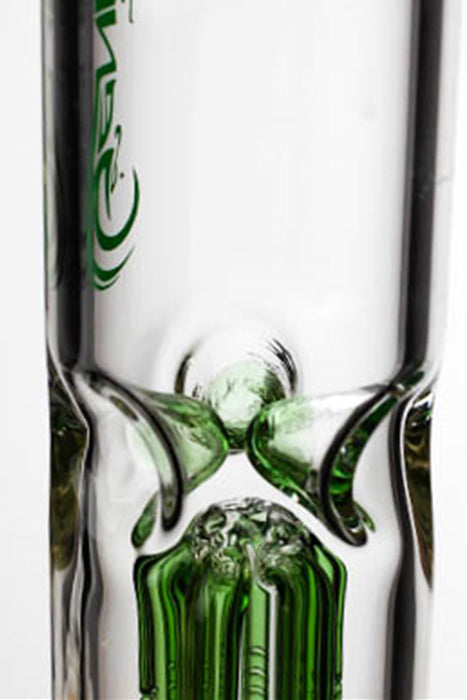 11" genie glass 6-arm beaker water bong- - One Wholesale