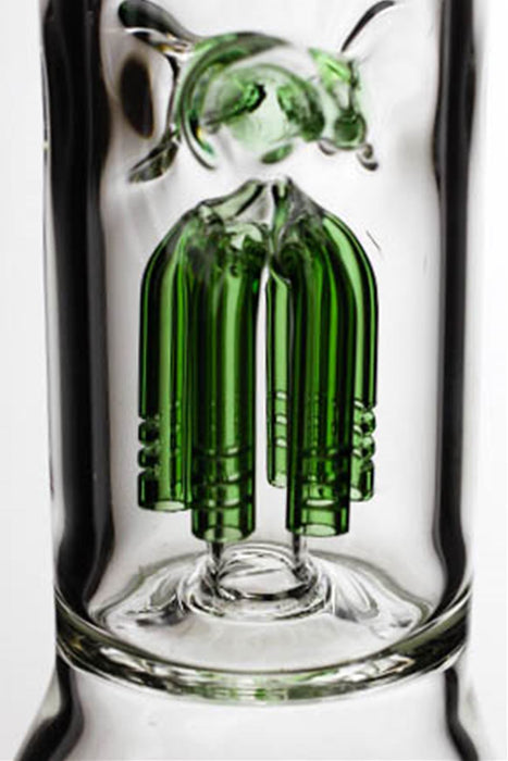 11" genie glass 6-arm beaker water bong- - One Wholesale