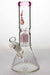 11" genie glass 6-arm beaker water bong-Pink-4227 - One Wholesale