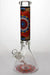 14" geometric design heavy glass beaker water bong-C-4232 - One Wholesale