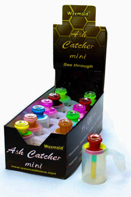 Silicone mini ash catcher with multi hole glass bowl display Ashcatcher · Percolator · Filter · Mouthpiece ONE