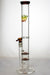 18" Xtreme-dual flat honeycome glass bongs-Amber-4269 - One Wholesale