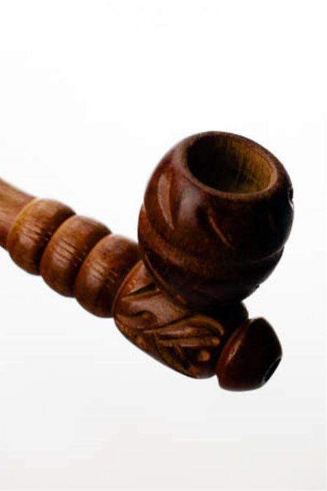 Beautiful pattern carved wooden pipe- - One Wholesale