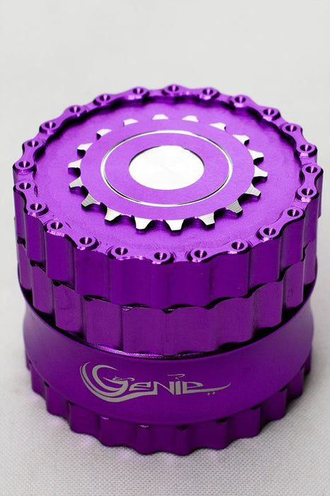 Genie chain and sprocket aluminium grinder-Purple - One Wholesale