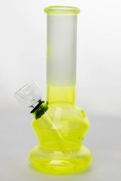 6" Two tone color Lime glass water bong Glass Bong ONE