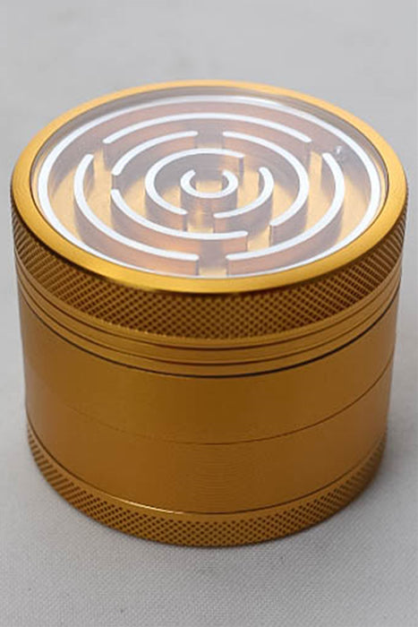 Genie metal ball maze  aluminium grinder-Gold - One Wholesale