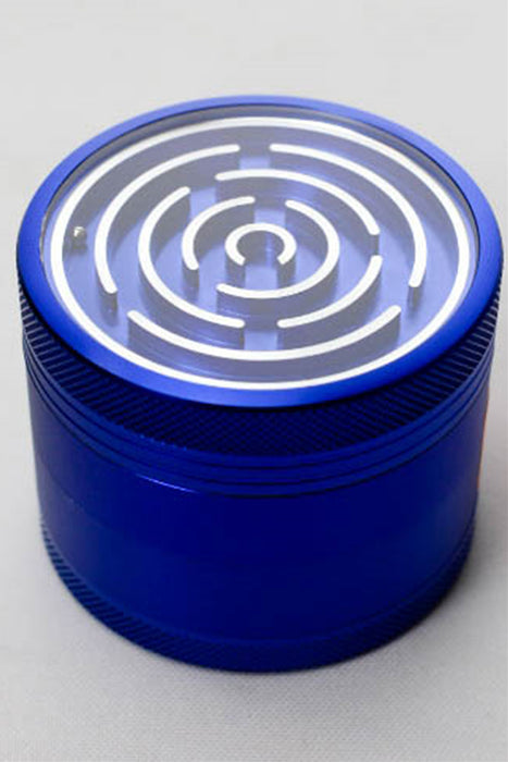 Genie metal ball maze  aluminium grinder-Blue - One Wholesale