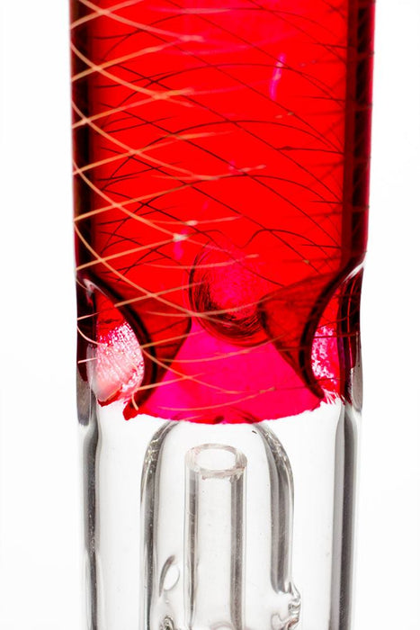 12  inches double dome percolator patterned beaker water bong- - One Wholesale