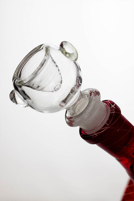 12  inches double dome percolator patterned beaker water bong- - One Wholesale