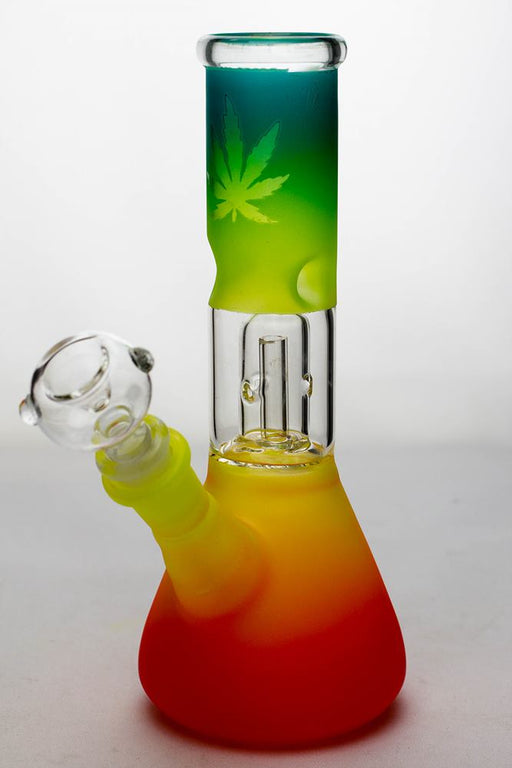 8 inches Jamaica dome percolator beaker water bong Glass Bong ONE