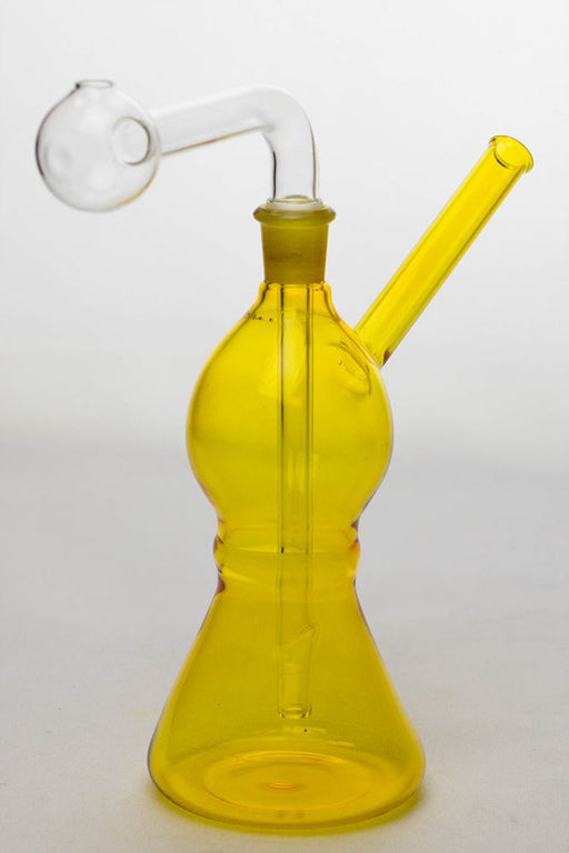 7" Oil burner water pipe Type C Glass Rig ONE Yellow