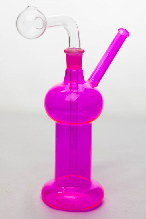 7" Oil burner water pipe Type D Glass Rig ONE Pink
