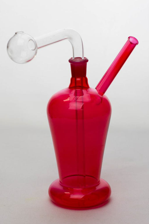 7" Oil burner water pipe Type F Glass Rig ONE Red