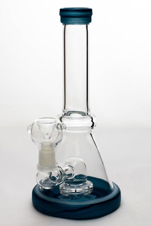 8" shower head diffuser bubbler Glass Rig ONE Blue