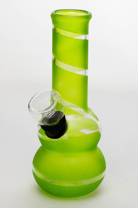 5" color glass mini water bong-Light Green-4390 - One Wholesale