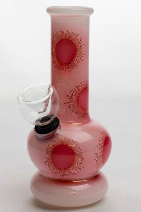 5" sunflower glass mini water bong-Red-4393 - One Wholesale