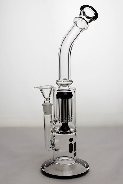 14" infyniti 8-arm percolator bent neck water Bong-Black - One Wholesale