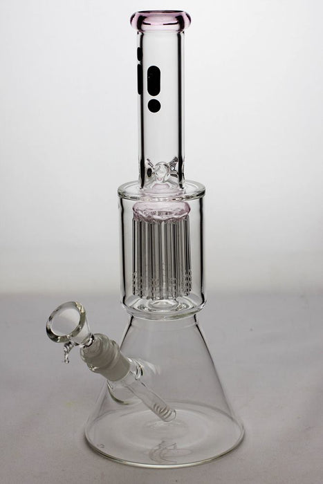 12" infyniti beaker water bong with 10-arm percolator-Pink-4422 - One Wholesale