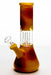8" Sunflower-D dome percolator beaker water bong Bongs ONE Yellow-4429