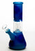 8" Sunflower-D dome percolator beaker water bong-Blue-4430 - One Wholesale