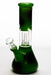 8" Sunflower-D dome percolator beaker water bong Bongs ONE Green-4433