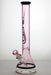18 inches genie 9 mm color-tube and clear-bottom beaker water bong-Pink - One Wholesale